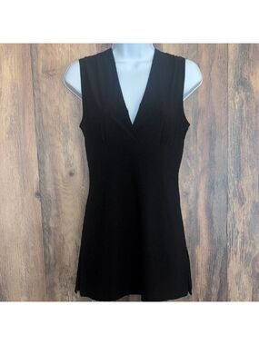 LOB Black V-Neck Women's Tank Blouse 2            D340